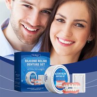 Denture Silicone Kit Silicone Liners Soft Kit Soft Denture Kit Teeth Upper And Lower Set Easy Use Dental care Hide Broken Teeth