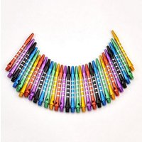 6 Pcs/6 Colors Aluminum Throwing Darts 53mm Short Five-line Metal Darts Rod Thread Darts Darts Accessories Indoor Darts Sport