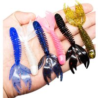 12pcs Fishing Lures Soft Lure, Artificial Silicone Bait, Trout Worm Swimbait, Fishing Tackle