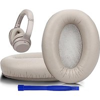 Replacement Ear Pads for Sony WH-1000XM3 noise-canceling headphones with protein-leather , acoustic memory foam ear pads (gold)