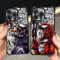 Venom Marvel Cool Luxury Shockproof Case For iPhone 17E 17 16 Pro 15 14 13 12 11 Pro Max 17 Air 16 E Plus Silicone Phone Cover
