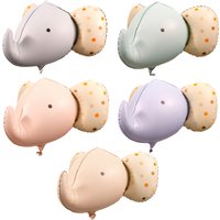 Large Cartoon Elephant Animal Head Aluminum Film Balloon Birthday Party Decoration Decoration Holiday Shopping Mall Decoration