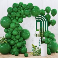 140pcs dark green balloon arch set, suitable for birthday, Christmas, and New Year decorations