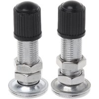 2 Pcs Zinc Alloy Bike Tyre Valves Lengthened Inner Tire Valves Repalcement Tyre Stems for Motorcycle Scooter Bike