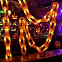 Halloween Plastic Chain Props Chains String Lights for Halloween Skeleton Dog Spooky Outdoor Decorations