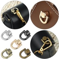 4Pcs Metal Bag Rivet Nail Buckle Studs Button Handbag Belt Hanger Leather Craft Luggage Bag Buckle Tong Snap Hardware Accessorie