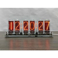 6-stellige IN18 Nixie-Uhr Nixie Tube Clock IN-18 Nixie-Uhr mit vier Röhren