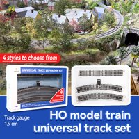 HO Scale 1:87 Train Track Set - Electric Curved & Turnout Tracks, Ideal Kids Gift for Sand Table Model Railway