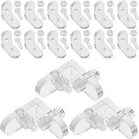 15Pcs Corner Brackets Transparent Acrylic Clear Corner Brace for Display Cabinets Acrylic Box Reinforcement Display Box