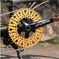 AliExpress NONE LITEPRO 130bcd chainring Folding bike 130 bcd chainring narrow wide 52T 56T 58T Aluminum Alloy crown bcd 130 5 holes