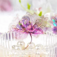 1Pack/2pack PET Material Sticker Pack Flower Dream Series Botanical Them 12 Sheets Scrapbook Decoration Material Stickers