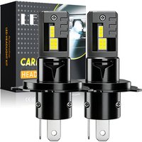 H7 H4 LED Car Headlight Bulbs Canbus Error Free H4 LED Moto H7 1:1 Wireless Auto Lamps with Fan Turbo Led Automobile 6000K 12V