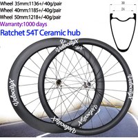 AliExpress NONE Velocityx 1136g Ultralight Gravel Carbon Road Bike Disc Width 30mm Wheelset 35/40/50mm Ratchet 54T Hub Ceramic Tubeless Wheel