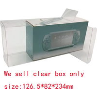 Transparent clear PET cover For PSP 2000 game console Hongkong version limited edition version storage display Box