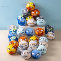 10cm Polandball Plush Doll Keychain Bag Pendant Decor Short Earth Sun Moon Venus Jupiter Mercury Mercury Mars Saturn Toy Gift