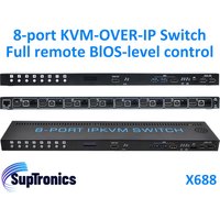 SupTronics Raspberry Pi based 8 port IPKVM switch KVM over IP PIKVM X688