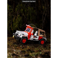 Jurassic World Series Jee Wrangler Movie Vehicles Model Toys Birthday Gifts Bricks Building Blocks Compatible 1924pcs for Adults image 4