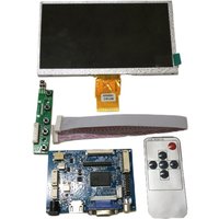 7 Inch 1024*600 Monitor Kit HDMI+VGA+2AV Control Driver Board TFT LCD Screen Display For Lattepanda Raspberry Pi Banana Pi PC