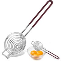 Egg Separator Egg Yolk White Separator Stainless Steel Egg White Yolk Sifting Filter Egg Divider Kitchen Tool for Baking Cake