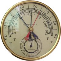Hanging Thermometer Meter Garden Patio Temperature Hygrometer Analog Gauge Monitor Indicator Accuracy No Battery -20-50°C
