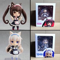 Nekopara Chocola 1238 Vanilla 1248 Q Version Interchangeable Face Boxed Action Figures Desktop Decor For Anime Fans
