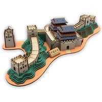 The Great Wall 3D Wooden Puzzle Chinese Peking Architecture Tower Pagoda Building House Model Jigsaw DIY Adult Toys For Children