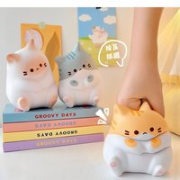 Adorable Cartoon Cat Squeeze Toy Soft PU Slow Rebound Fidget Toy Stress Relief Anti-Anxiety Sensory for Adults Office Relax