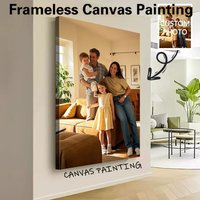 1pc Frameless Personalize Custom Photo Group Photo Wall Art Canvas Painting Nordic Posters And Prints For Room Decoration