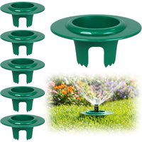 6pcs Lawn Sprinkler Head Protector Adjustable Depth Irrigation Protector Sprinkler Donut Guards For Lawn Yard Garden Backyard
