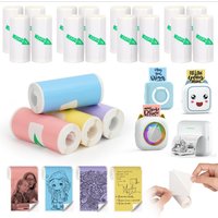 Mini Portable Printer Thermal Paper HD 57*25mm Universal Self-adhesive Roll Paper Label Sticker For Phone Printing Picture Photo