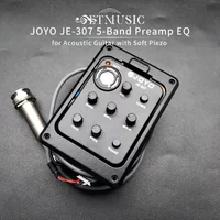 JOYO JE-307 5-pasmowy przedwzmacniacz EQ z przetwornikiem tunera do gitary akustycznej z miękkim czarnym piezoelektrycznym