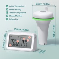 INKBIRD 2nd-Gen Wireless Floating Pool Thermometer With IBS-M2 Wi-Fi Gateway Combo Waterproof Digital Thermometer For Pond Tubs