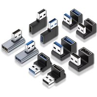 1/2/3pcs 90 Degree Right Angle USB Adapter Elbow 10Gbps USB Connector Used For PC Male And Female Expansion Plug Converter