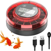 NEW Automatic Fish Feeder for Aquarium Automatic Food Dispenser with Timer Rechargeable Timer Feeder with USB Cable LCD Display