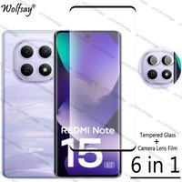 Full Cover Tempered Glass For Xiaomi Redmi Note 15 Screen Protector For Redmi Note 15 5G Camera Glass For Redmi Note 15 Glass