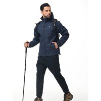 Men's Outdoor Waterproof Windbreak Jacket Lightweight Coat for Camping Hiking Cycling Fishing with Inner Pocket