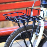 Bike Basket Rack Large Front Bicycle Basket With Struts Front Mount Detachable Aluminium Bike Baskets For Road Mountain Cycling