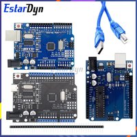 Estardyn UNO R3 Development Board ATmega328P CH340 CH340G For UNO R3 With Straight Pin Header with Cable