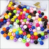 New Mixed Acrylic/Resin 6mm Spacer Beads For Bracelets Charms Making Jewelry V156