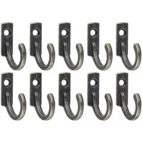 Vintage Hooks Wall Hanger Curved Buckle Horn Lock Clasp Hook For Wooden Jewelry Box Furniture Home Decor