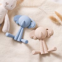 Baby BPA Free Silicone Teether Toys Infant Cartoon Bear Teething Silicone Dental Care Gums Hand โMolar Stick for Baby Product