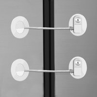 2 Pack Child Safety Lock Refrigerator Lock Combination Mini Fridge Lock File Drawer Lock Toilet Seat Lock with Strong Adhesive
