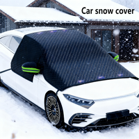 Winter Thickened Magnetic Snow Shield for Car - Half-Cover Car Cover & Front Windshield Snow Blocker