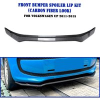 For Volkswagen VW UP 2011-2015 Front Bumper Spoiler Lip Gloss Black/Carbon Fiber Look Lower Splitter Body Protector Guard Plate