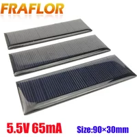 10Pcs Solar Panel 90*30mm 5.5V 65mADIY Photovoltaic Solar Torch Cell Charger Lamp Light Sun Power Solar Charger