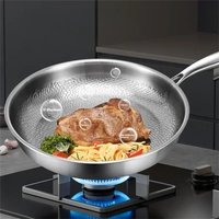 Cookware Fish Scale Hammered Titanium Frying Pan 26cm/28cm - Titanium Non-Stick Surface, Kitchen Pan for Induction Cooktops