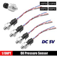 145 215 300 500 PSI 1/8NPT Pressure Transducer Transmitter Sensor Fuel Gauge Sensor 1/8NPT for oil pressure gauge DC 5V