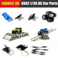 JIABAILE JBL 3602 1/36 RC Car Spare Parts Wheel Tires Gearbox Servo Shock Absorber Car Shell Remote Control Vehicle Accessories