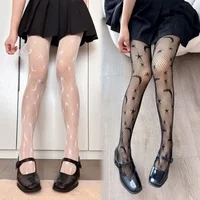 Lolita Style Girls Pentacle Print Tights Women Sexy Gothic Punk Five-Pointed Star Mesh Women Fish Net Pantyhose Body Stockings