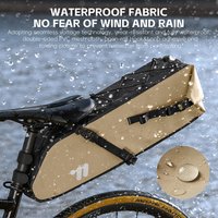 WEST BIKING Bike Saddle Bag Large Capacity Cycling Tail Bag 10L-14L Foldable Waterproof Under Seat Bike Travel Storage Saddlebag
